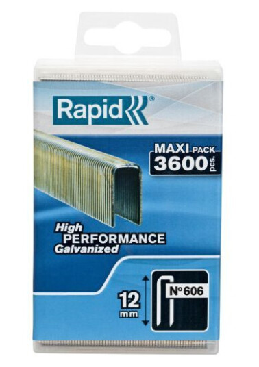 Rapid Nr 606 Dobbeltspiker 18 mm, 3600-pakning
