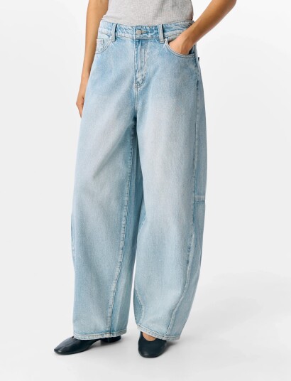 Object Objmoji Elsa Mw Super Barel Jeans Noos Blue XS
