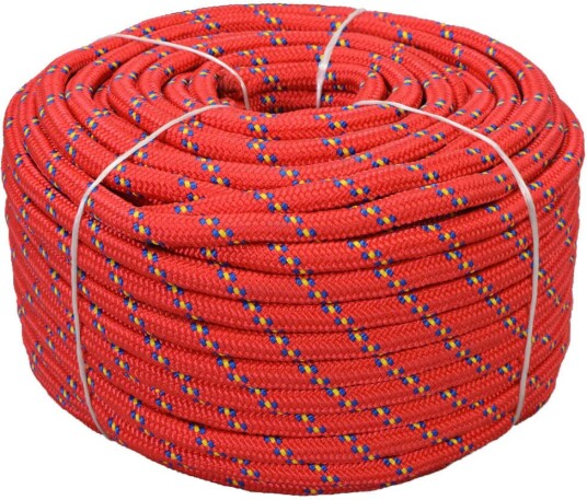 Båttau polypropylen 18 mm 50 m rød