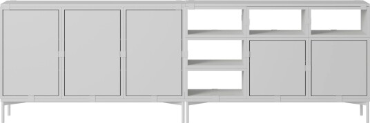 Stacked Configuration 2 Skjenk Grå