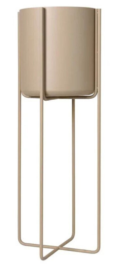 blomus Kena krukke på bein M h80,5 cm Ø29 cm Nomad (beige)