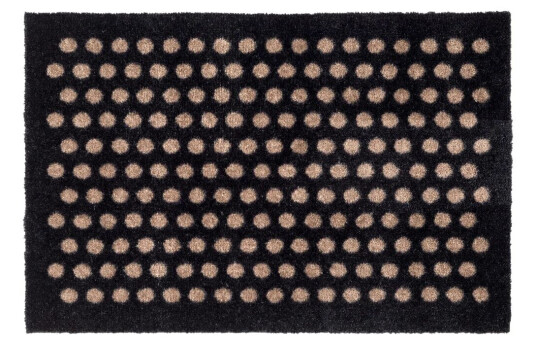 tica copenhagen Dot dørmatte Black-sand, 40 x 60 cm tica copenhagen Dot dørmatte Black-sand, 40 x 60 cm