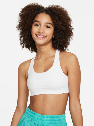 Nike Swoosh Bra Hvit S Nike Swoosh Bra Hvit S