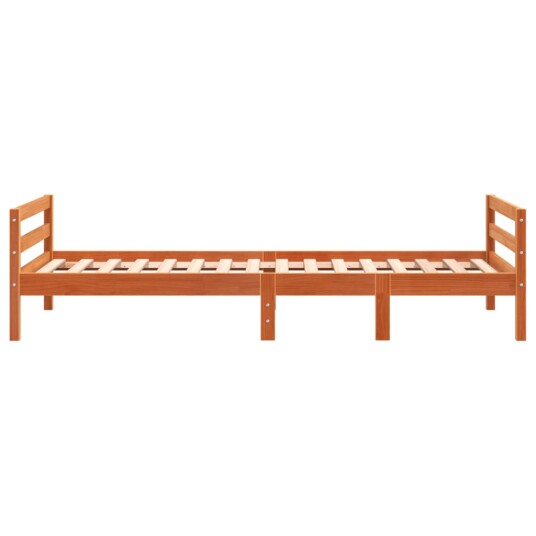 vidaXL Dagseng voksbrun 75x190 cm heltre furu 8721012315457