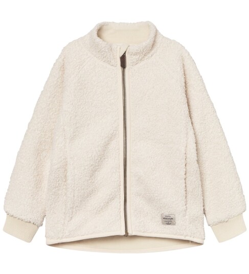 MINI A TURE Matcedric Teddyfleece Jacket. Grs   Cream   110