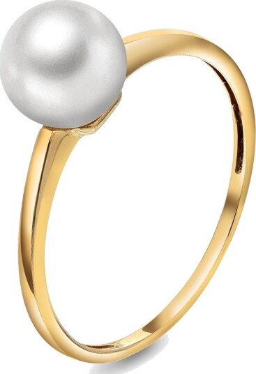 Pan Jewelry Ring i gull med kultivert fvp størrelse Ring i gull med kultivert fvp 56