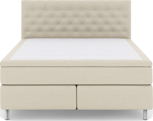 Select No 6 Kontinentalseng 180x200 Medium Memory/Pocket Beige/Metallben