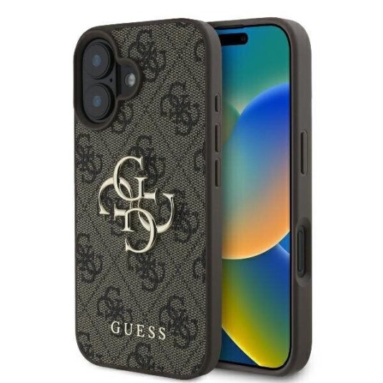 Guess Guess Guhcp16s4gmgbr Iphone 16 6.1" Brązowy/Brown Hardcase 4G Big Logo