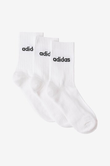 adidas Sport Performance   Sokker C Lin Crew 3 pakning   Hvit