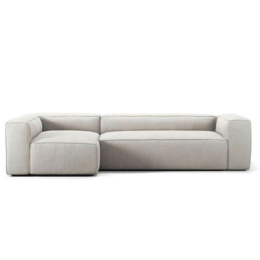 Decotique Grand 4 seter Sofa Divan Venstre Hjørnesofaer & Divansofaer Micro Chenille Moon White 328024 328020