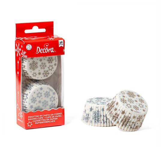 Decora Muffinsformer Standard Snøkrystaller Pk/36 Decora Muffinsformer Standard Snøkrystaller Pk/36
