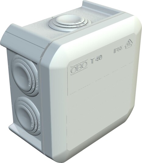 OBO Bettermann Koblingsboks T40 RW 90x90x52mm IP55