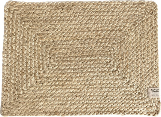 Lovely Linen Breezy spisebrikke 33x45 cm natur beige