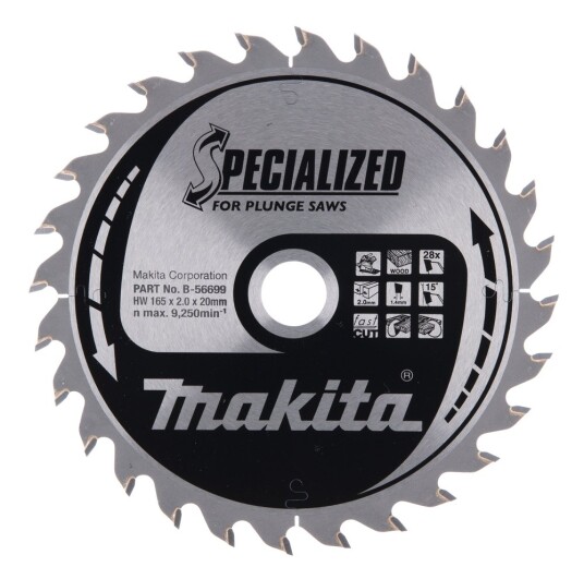 Makita B 56758 Sirkelsagblad 165x20x28T