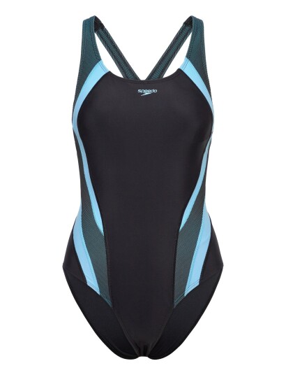 Speedo Quantum Rib Splice One Piece Black 48 Speedo Quantum Rib Splice One Piece Black 48