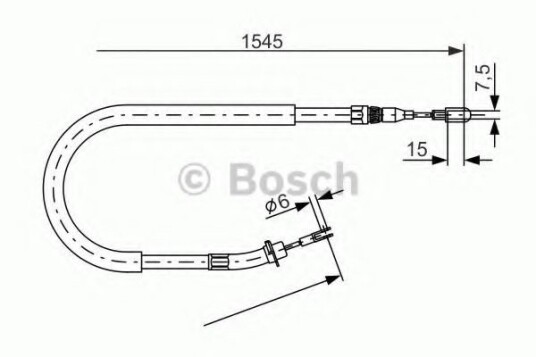 Bosch Tautrekk parkeringsbrems BOSCH 1 987 477 857