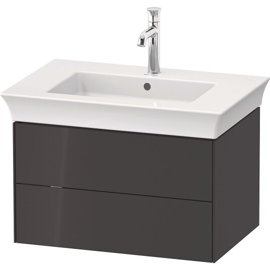 Duravit White Tulip Servantskap 2 skuf. 68,4x45,8x41 cm Grafitt Høyglans