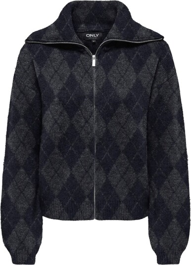 ONLY Onlmaroon Ls Zip Collar Cardigan Knt NIGHT SKY M
