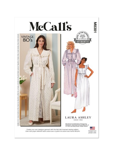 McCall's 8381 - Vintage nattøy A (XS-S-M-L)