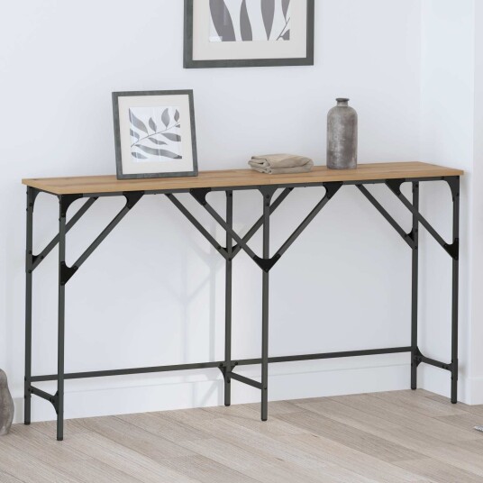 Konsollbord artisan eik 140 x 29 x 75 cm Konstruert tre
