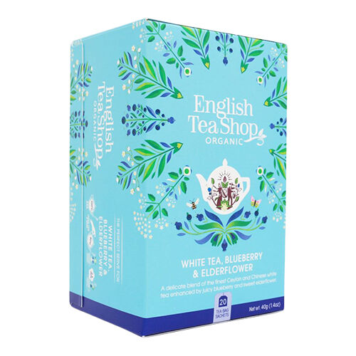 English Tea Shop White Tea, Blueberry & Elderflower 20 Br. Ø - 20 Poser English Tea Shop White Tea, Blueberry & Elderflower 20 Br. Ø - 20 Poser