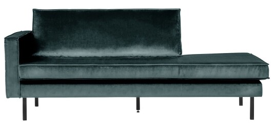 BePureHome Rodeo Daybed Venstrevendt - Teal Velur