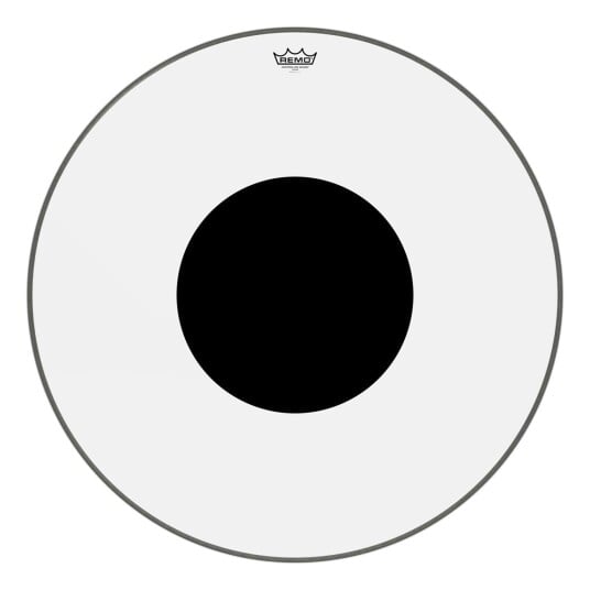 Remo Cs-1330-10- Controlled Sound Clear Svart Dot Bass Drumhead 30"