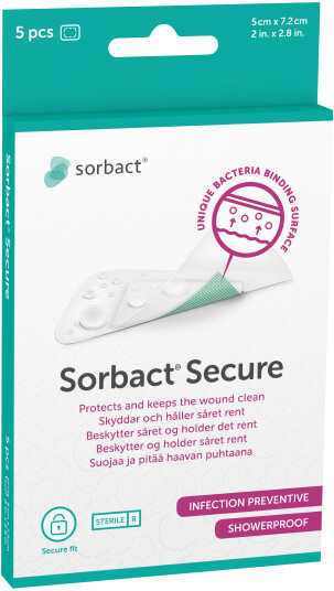 Sorbact Plaster 5 x 72 cm 5 stk.