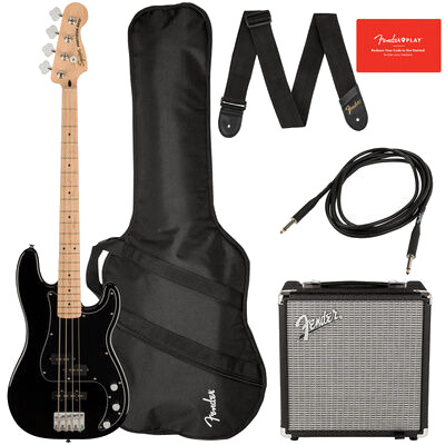 Squier Aff. P Bass MN PJ PACK BK Squier Aff. P Bass MN PJ PACK BK