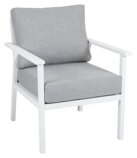 Brafab Samvaro Loungestol - Hvit/Lys Grå Brafab Samvaro Loungestol - Hvit/Lys Grå