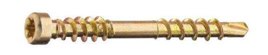 Grabber LTX35CH200 Listskrue med bits, gulkrom 3,3 x 35 mm, 200-pakning
