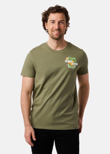 Blount & Pool Sunset Tee Green M T-Shirts