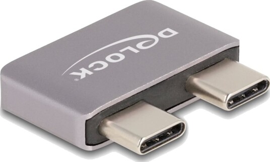 Delock Usb Adapter Usb C Hann Til Usb C Hunn Usb 3.1 48 V 5 A Støtte For Power Delivery 3,1 Usb Power Delivery 240 W Up To 40 Gbps Data Transfer Rate Sølv