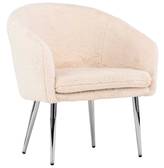 Venture Design Wanda lenestol Silver/beige Beige