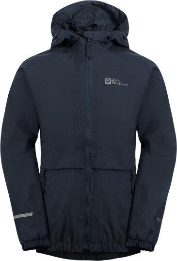 Jack Wolfskin Kids' Rainy Days 2-Layer Jacket Night Blue 116, Night Blue Jack Wolfskin Kids' Rainy Days 2-Layer Jacket Night Blue 116, Night Blue
