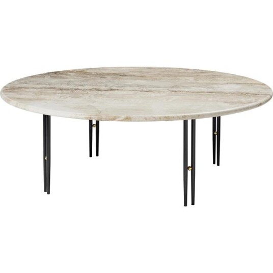 GUBI IOI Salongbord Ø100 Sort/ Beige