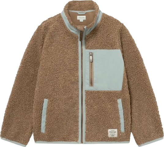 MINI A TURE Matalinur Teddyfleece Jacket. Grs Brown 3Y/98 MINI A TURE Matalinur Teddyfleece Jacket. Grs Brown 3Y/98