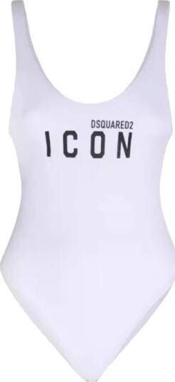 Dsquared2 Dame Svømmetøy Hvit M,