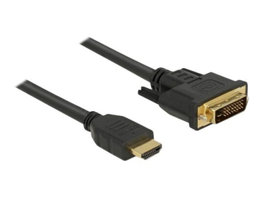Delock 5 m HDMI til DVI-D Adapterkabel med Hankjønn