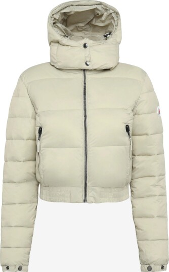 Superdry Crop Hooded Fuji - PELICAN BEIGE - 14