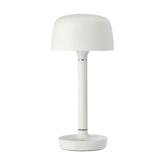 Scandi Living Halo bærbar bordlampe 25,5 cm White