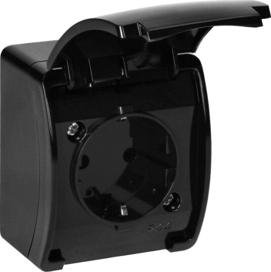Orno Aquatic Stikkontakt Svart IP44 (Schuko)