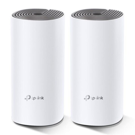 TP-Link Deco E4 Mesh Wi-Fi 5 System (2-Pakning) 867 Mbps Hvit