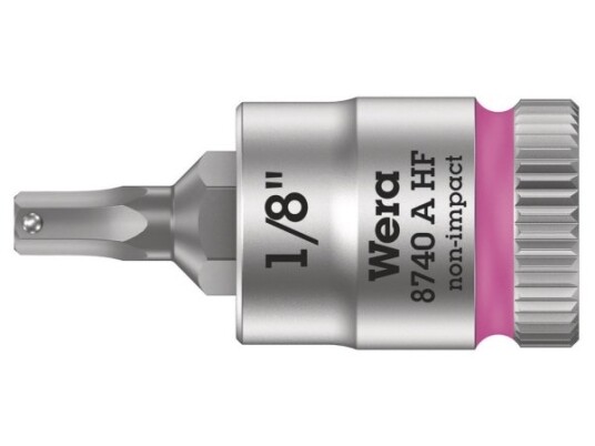 Wera 05003383001, Stikkontakt, 1/4", Imperisk, 1 Hoder, 1/8", Kromvanadiumstål