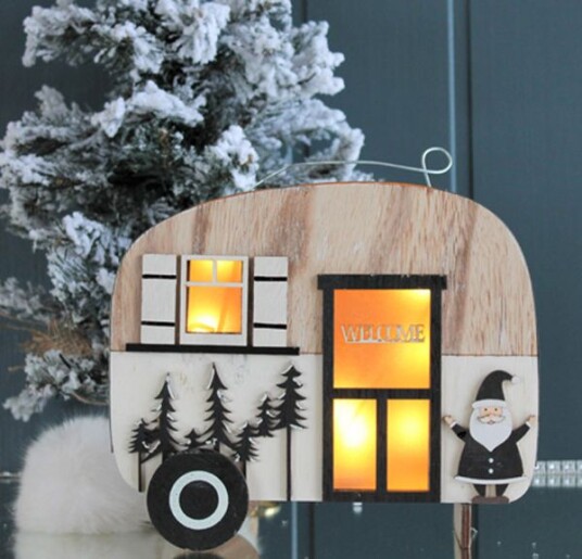 Lykt,Campingvogn med Led lys Lykt,Campingvogn med Led lys
