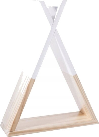 Atmosphera Dekorativ Vegghylle Tipi Tre Hvit Farge 30 X 10 X 39 Cm