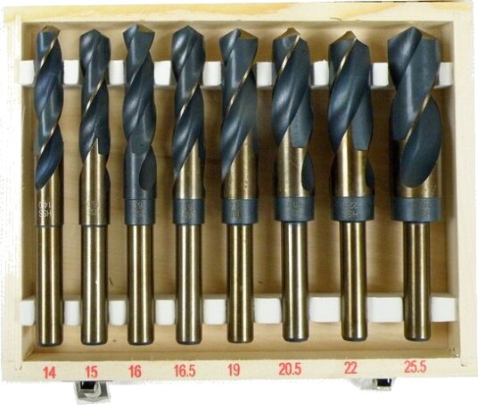 Silver Borkrone Kobalt Sett 8 Deler 14-25,5/Mm Silver Borkrone Kobalt Sett 8 Deler 14-25,5/Mm