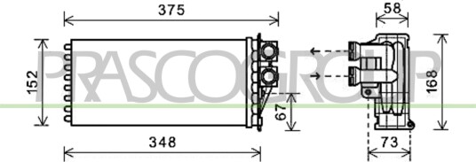 Varmeapparat register PRASCO PG520H001