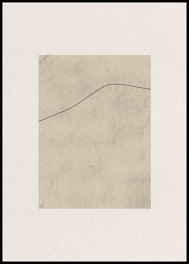 Line on Whispered Beige Poster Plakat / 70x100cm