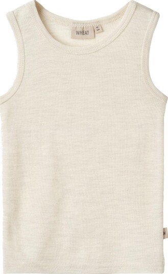Wheat Undertrøye   Ull   Iggy   Eggeskall Melange   Wheat   3 år (98)   Undertrøye   Beige